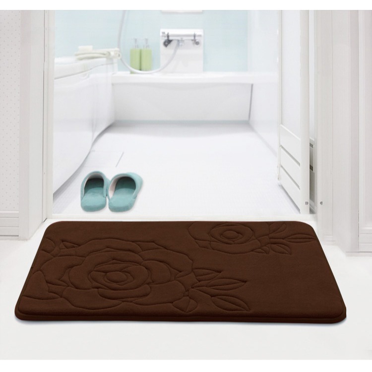 玫瑰超細纖維加厚止滑墊 40x60cm-規格圖5