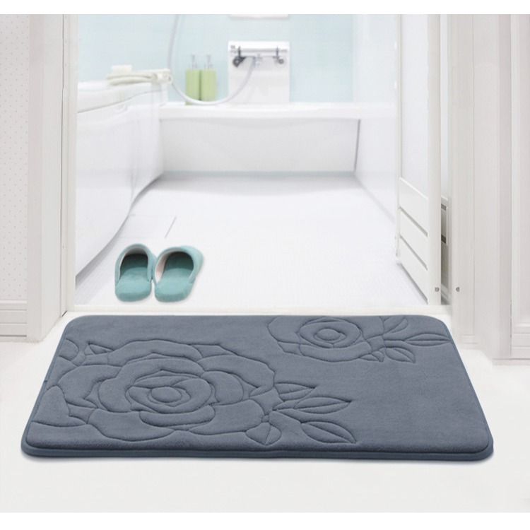 玫瑰超細纖維加厚止滑墊 40x60cm-規格圖5