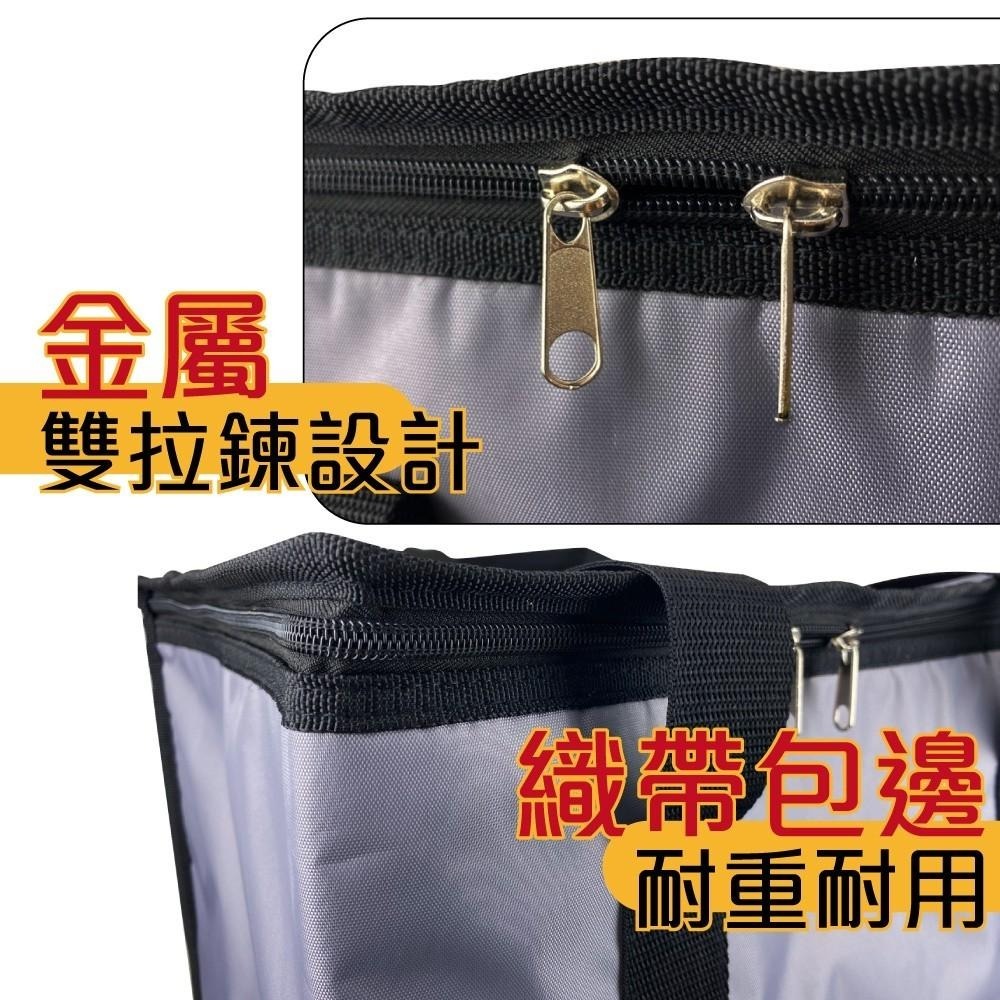 G+居家 防潑水亮彩保溫袋贈保溫袋 38L 22L 6L多尺寸多色任選 外送專用 野餐保鮮 便當袋 採購購物袋-細節圖4