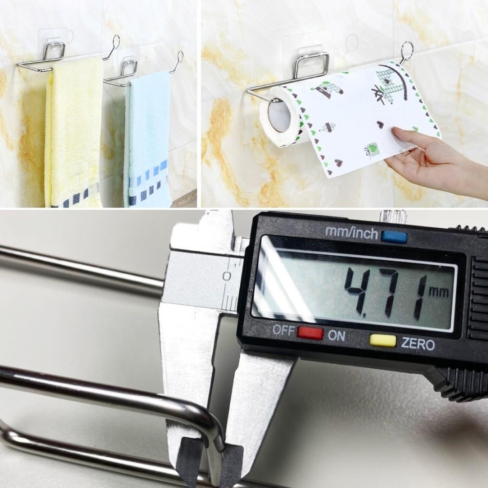 G+居家 304不鏽鋼無痕廚衛紙巾架-細節圖3