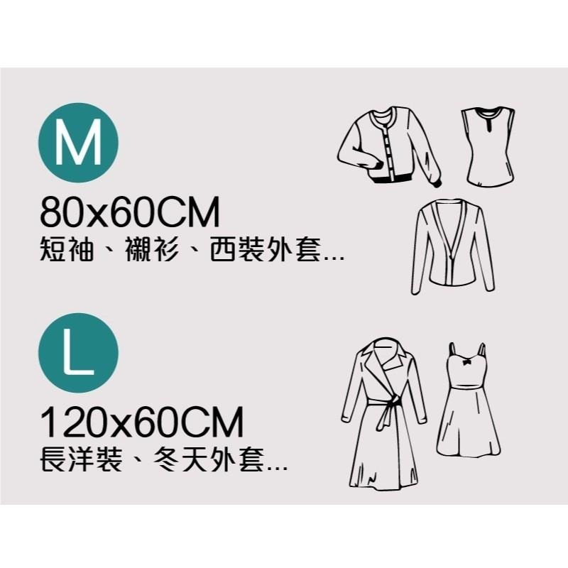 G+居家 衣服防塵袋(3大3小)-6件組 (衣物防塵罩袋 掛式收納袋)-細節圖6