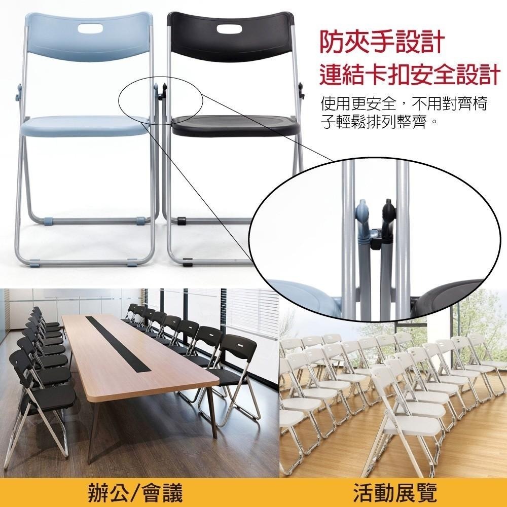 G+居家 台灣製造 紓壓輕巧合椅 (折疊椅/餐椅/塑鋼椅/會議椅/外出露營)-細節圖2
