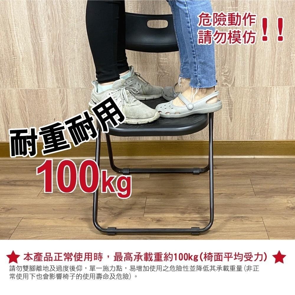 G+居家 台灣製造 紓壓輕巧合椅 (折疊椅/餐椅/塑鋼椅/會議椅/外出露營)-細節圖8