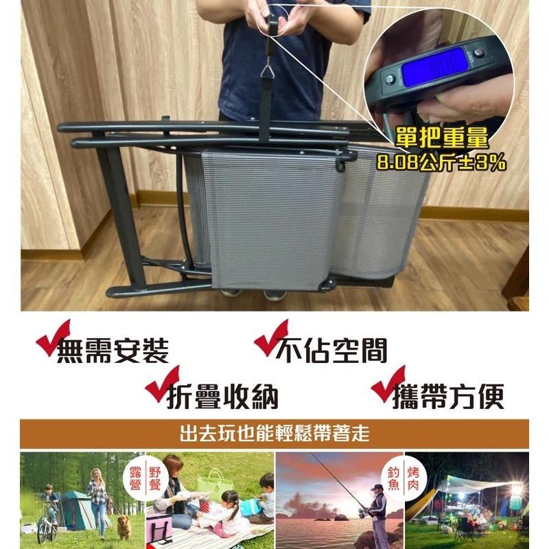 G+居家 全躺型多段式折疊休閒躺椅折疊椅 自動抬腳 頭枕 腰靠 午休 孝親 老人 簡易床-細節圖7