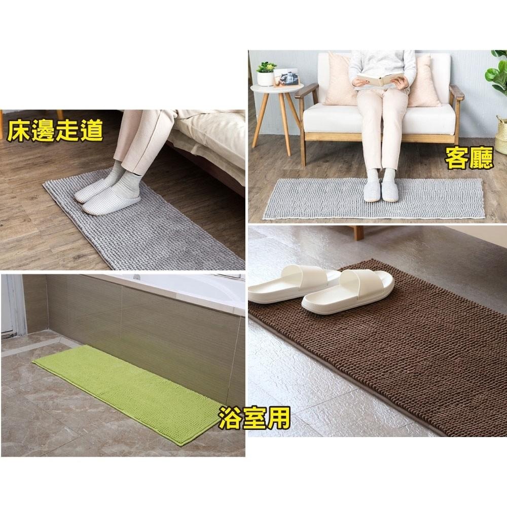 G+居家 超細纖維短毛防滑吸水地墊 40x130cm 走道墊/廚房吸水防滑墊-細節圖5