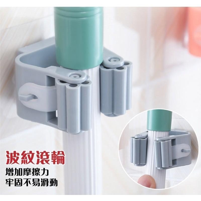 G+居家 4入組 無痕貼拖把工具掛架-細節圖5