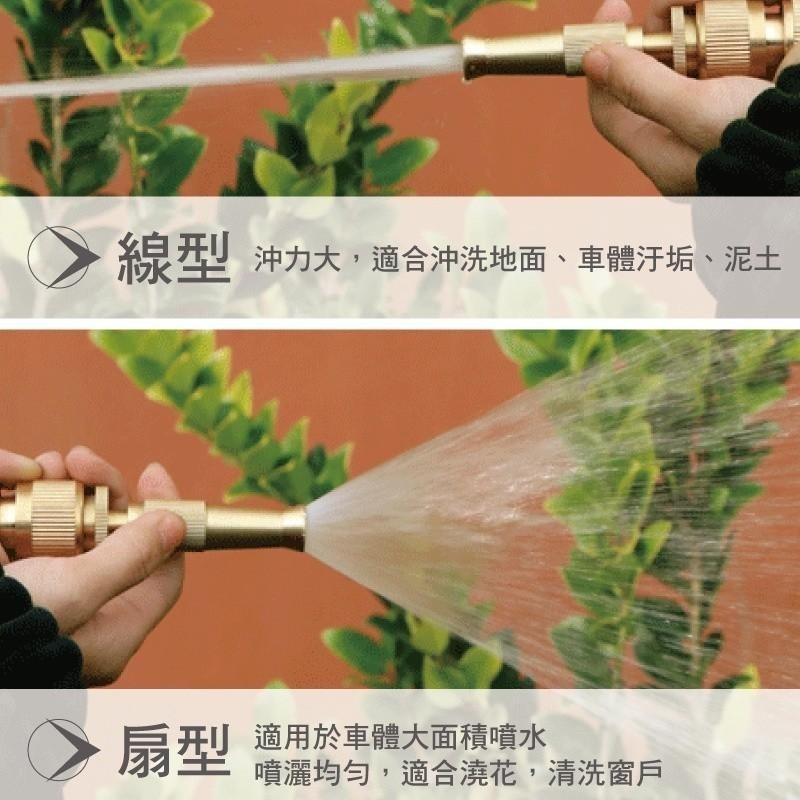 車用/居家 園藝專用-全銅可調霧化噴頭 洗車噴霧(集中噴灑/分散噴灑/自由調整強度)-細節圖2