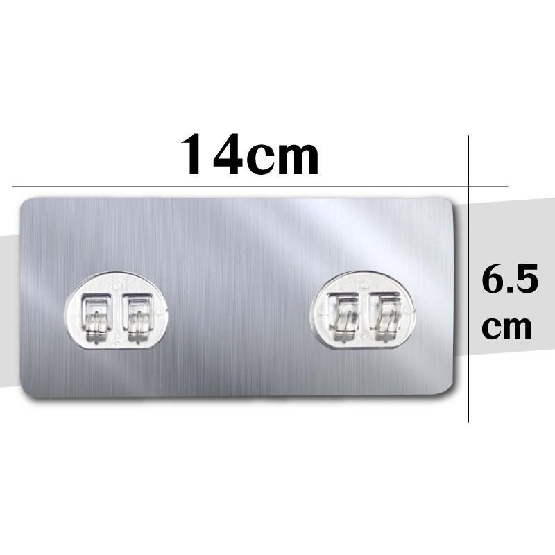 G+居家 髮絲紋 無痕貼 卡扣貼片 加大貼面組(6.5x14cm)-雙勾-2組-細節圖6