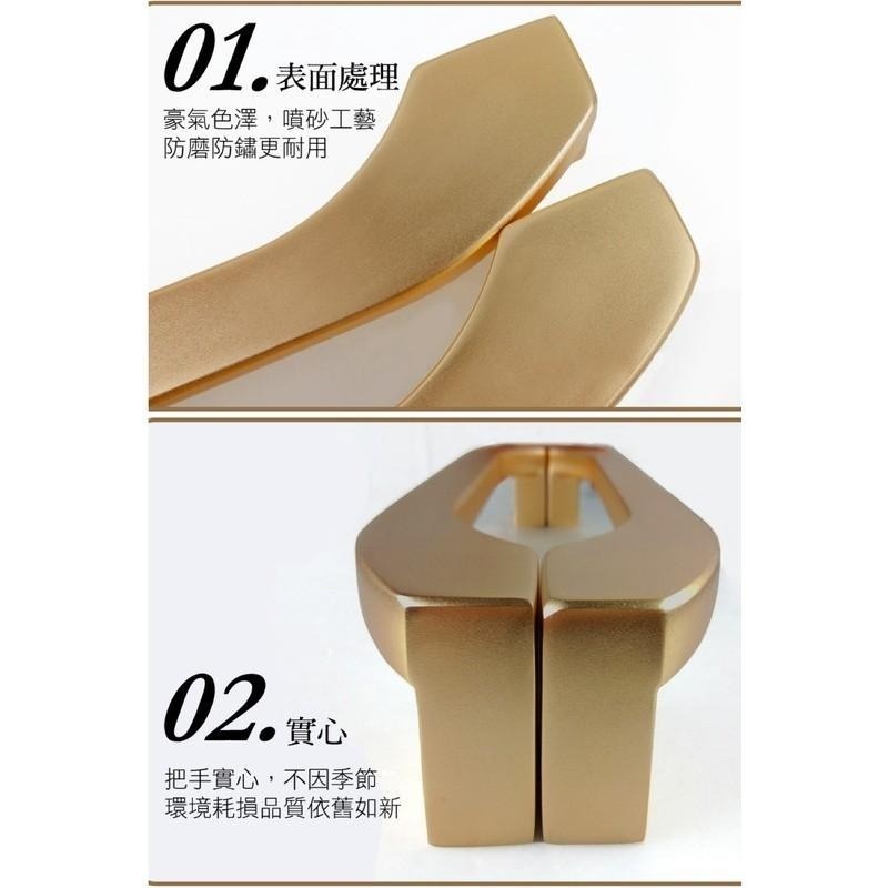 G+居家 鋁合金門把(大C型/半月型) 簡易安裝-細節圖2