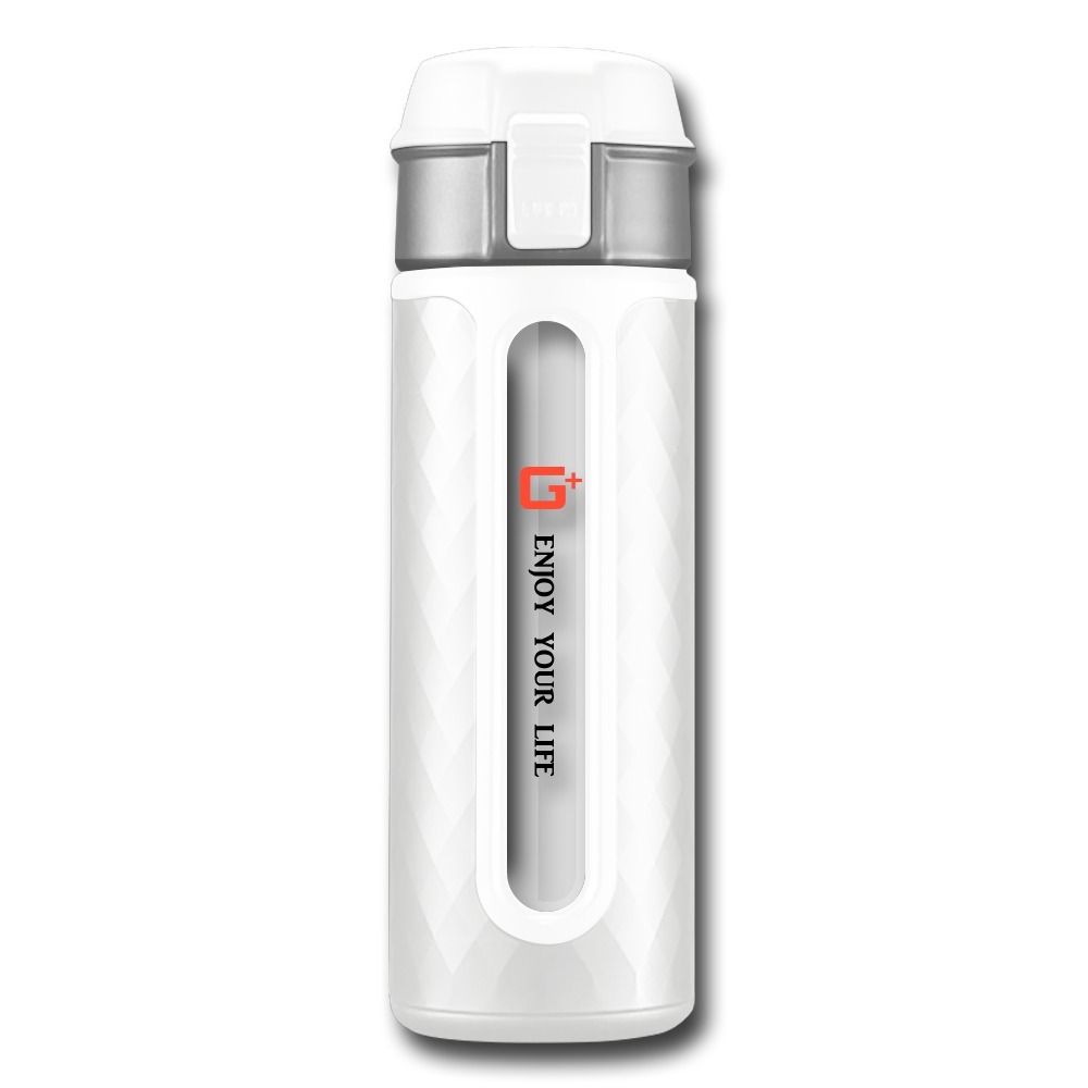 G+居家 玻璃彈蓋隨手瓶320ml(健身杯 運動水壺 泡茶杯 泡茶杯/玻璃瓶/彈跳杯)-規格圖6