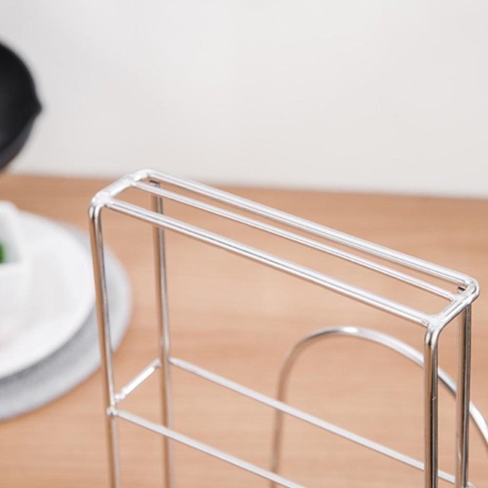 G+居家 2入組 304不鏽鋼桌上型菜刀砧板收納架(二格小款)-細節圖3