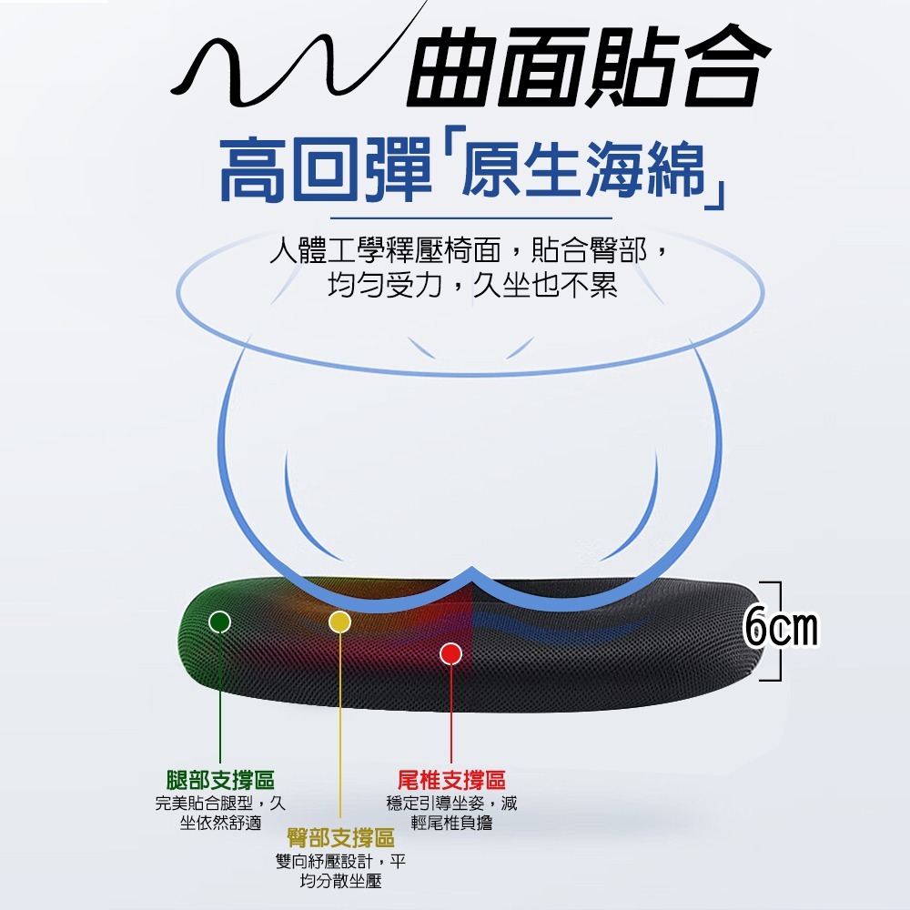 G+居家 台灣製人體工學低背護腰透氣椅C6826 免組裝-細節圖2