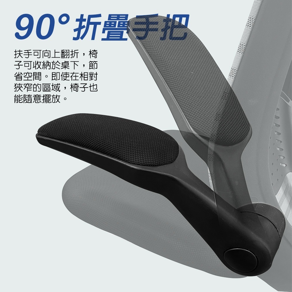 G+居家 台灣製人體工學低背護腰透氣椅C6826 免組裝-細節圖4