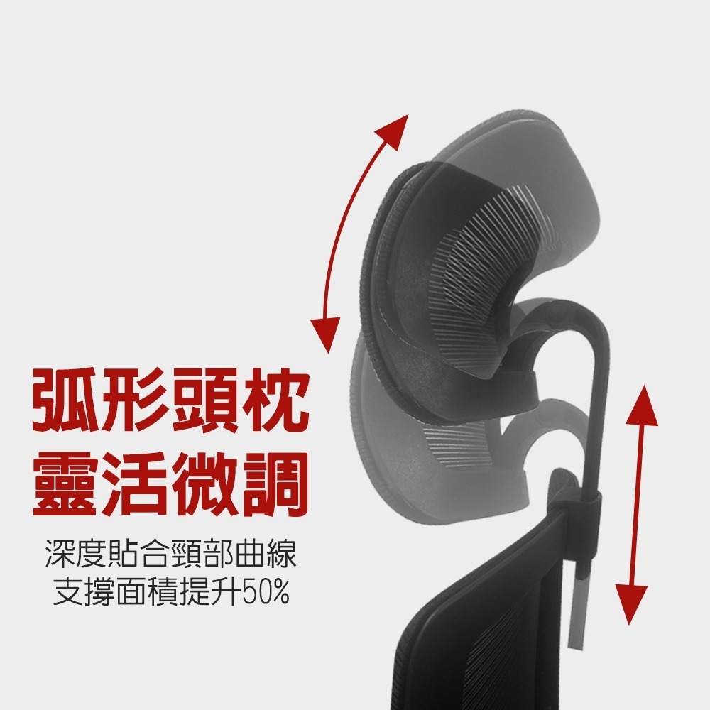 G+居家  免組裝台灣製人體工學高背護腰椅(網布椅/辦公椅/主管椅)C6830-細節圖3