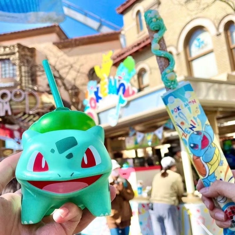 ‼️現貨‼️🇯🇵日本 USJ🌿環球影城 限定商品 Pokémon寶可夢 妙蛙種子 青蛙 造型立體 沒有吸管。水杯-細節圖2