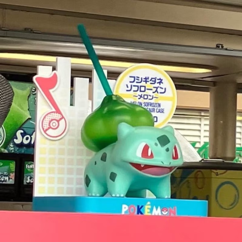 ‼️現貨‼️🇯🇵日本 USJ🌿環球影城 限定商品 Pokémon寶可夢 妙蛙種子 青蛙 造型立體 沒有吸管。水杯-細節圖4