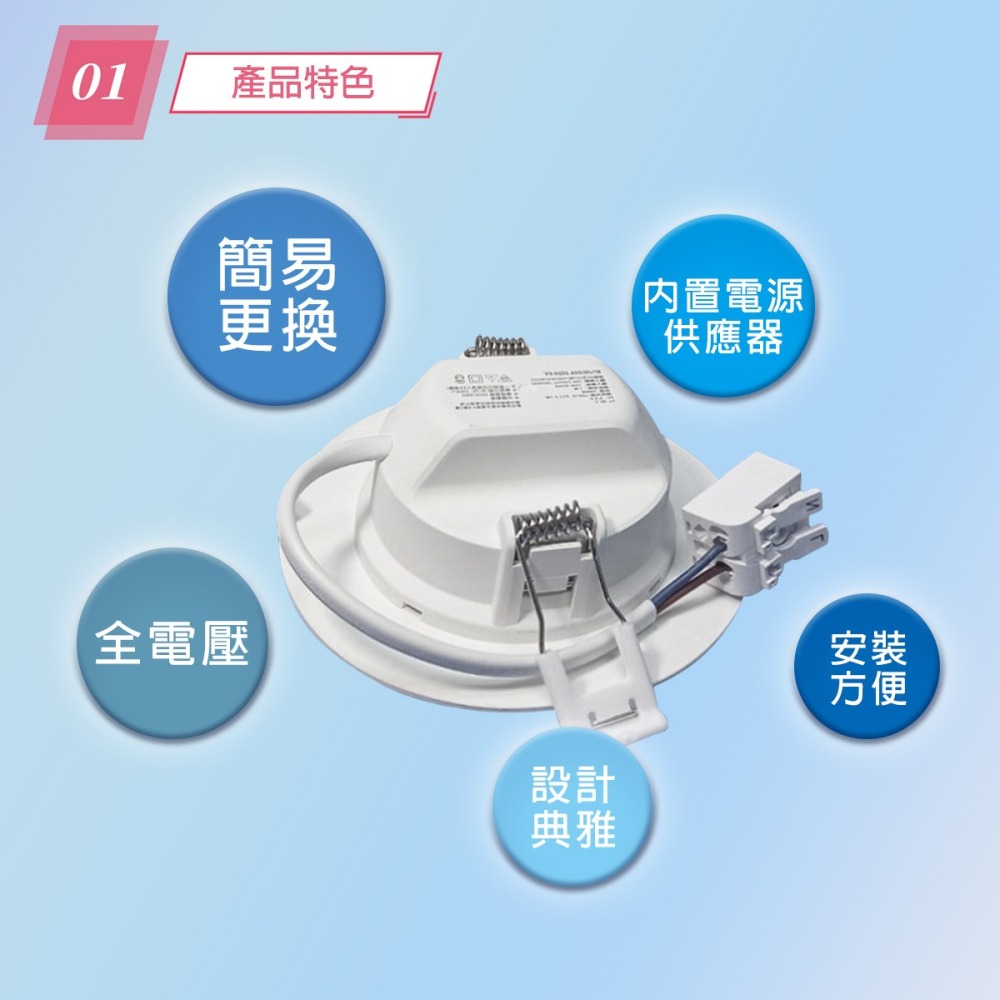 【億光】🔥新品特惠🔥LED崁燈 5W 7W 15W 星皓 15CM 9CM 7CM 白光/自然光/黃光 全電壓-細節圖3
