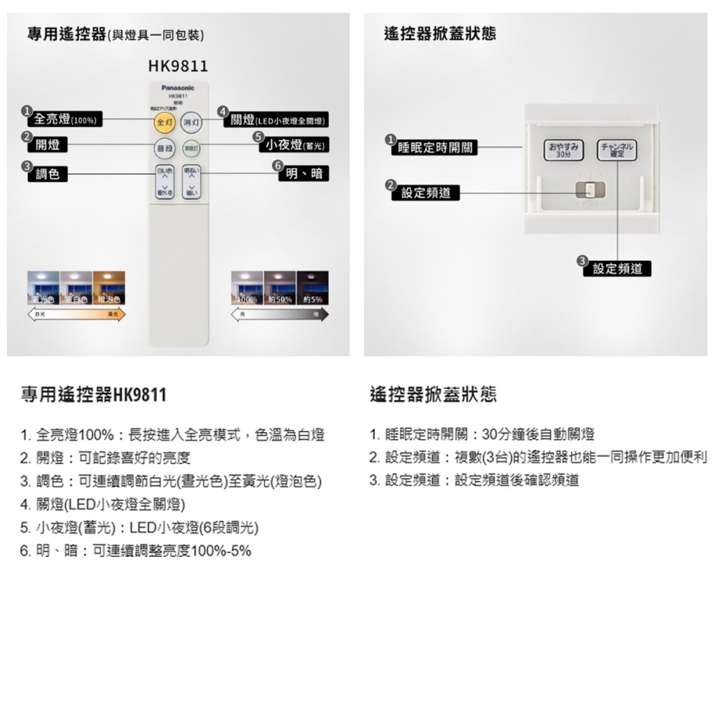 【國際牌Panasonic】日製 保固5年 LGC31217A09銀框 LGC31216A09金框 調光調色吸頂燈-細節圖7