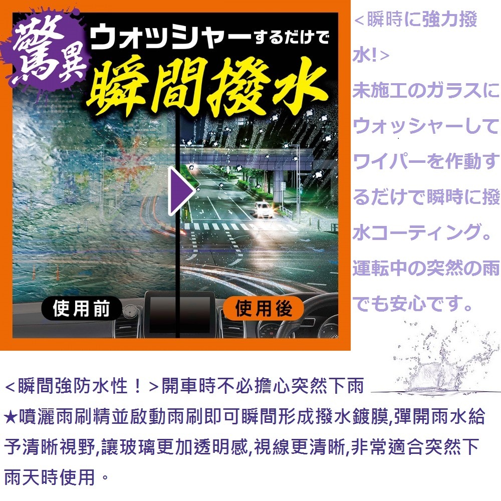 毛毛家 ~ 日本精品 PROSTAFF A-76 2L 魔獸系列 去污撥水雨刷精 2公升袋裝 撥水 視線清楚行車更安全-細節圖2