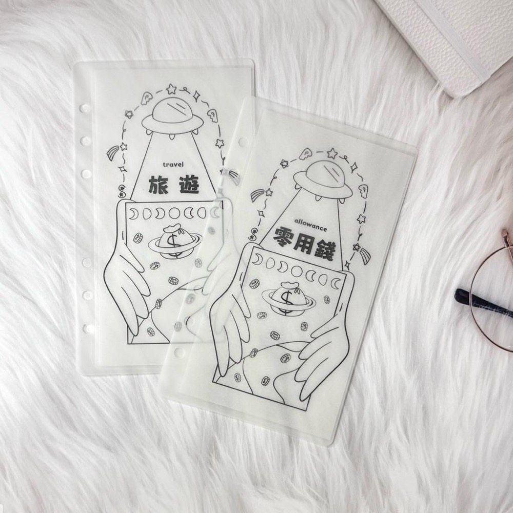 A6活頁袋📁售完不補┊招財宇宙┊53種分類項目┊現金收納┊手帳理財本┊預算分配┊理財 存錢┊家庭記帳 • 手作-細節圖2