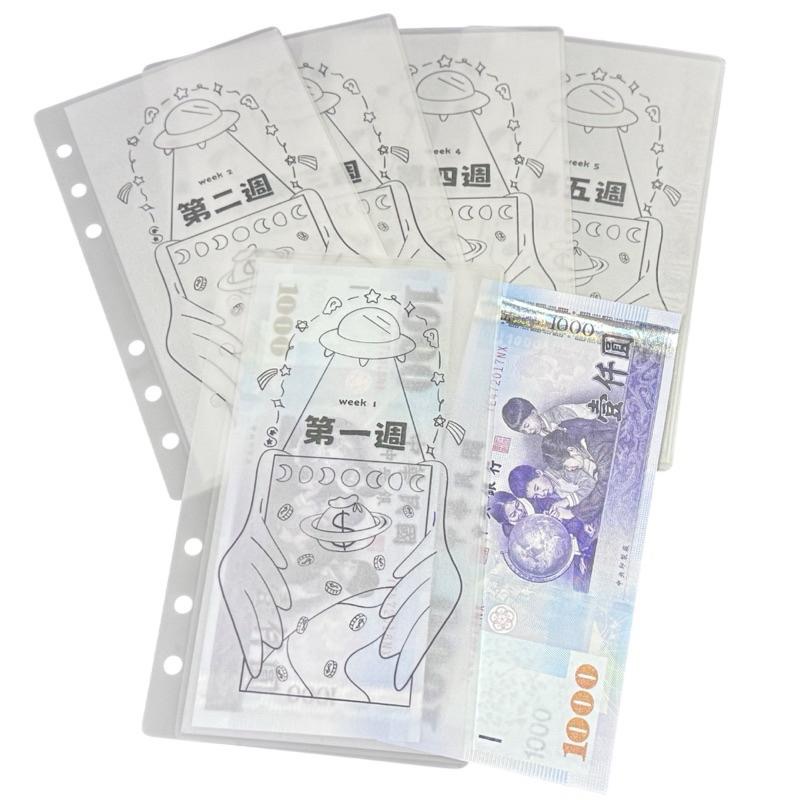 A6活頁袋📁售完不補┊招財宇宙┊53種分類項目┊現金收納┊手帳理財本┊預算分配┊理財 存錢┊家庭記帳 • 手作-細節圖4