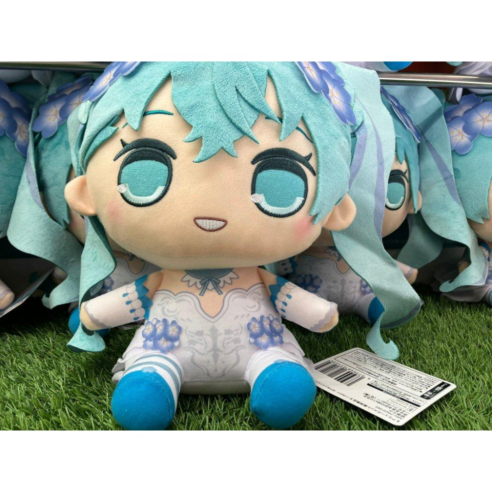 🐟草魚玩具🐟「日版全新現貨」FuRyu 初音未來 粉蝶花 26cm 娃娃 坐姿 大玩偶 初音 公仔 景品-細節圖3