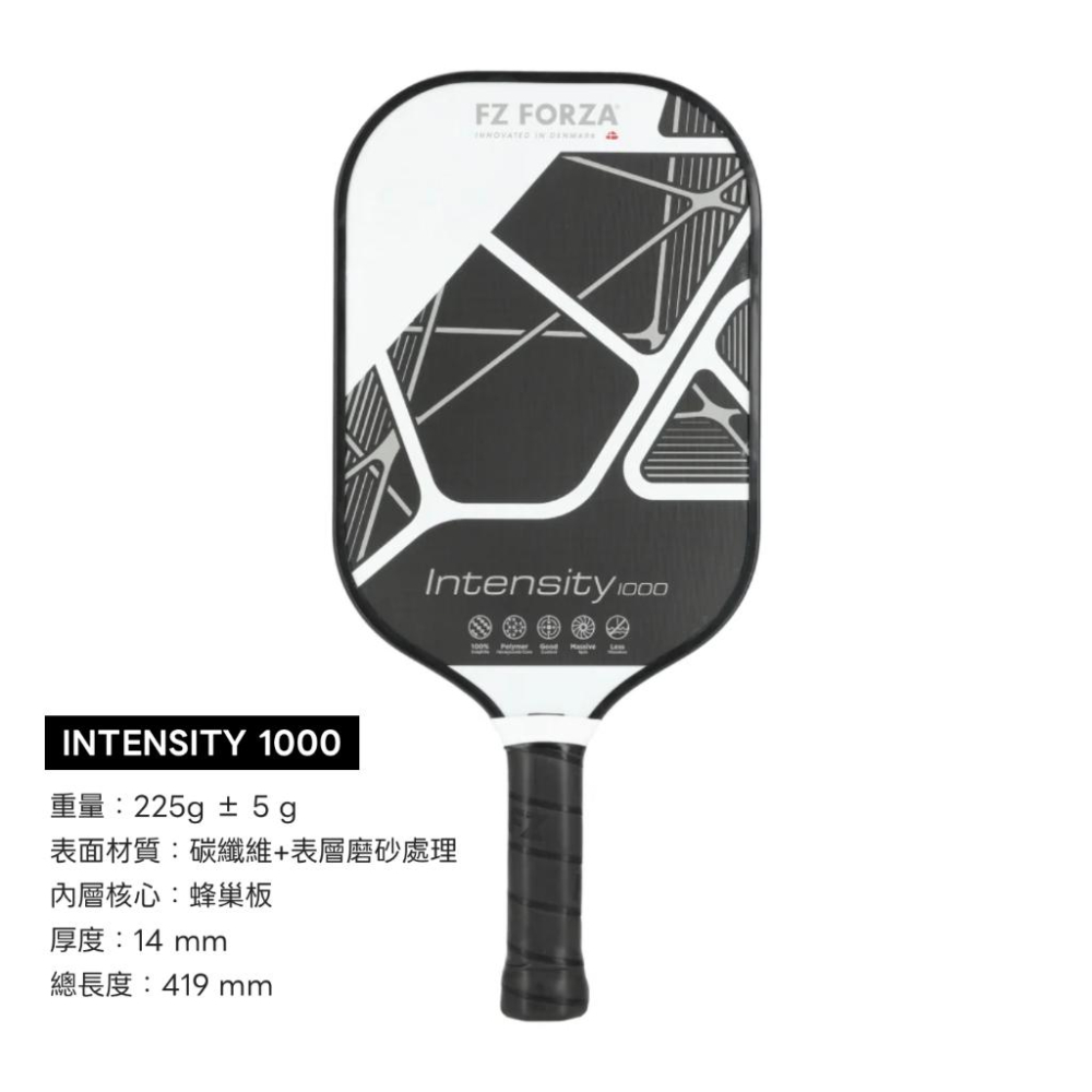 【凱將體育羽球店】FZ FORZA 匹克球拍 Intensity 500 Intensity 1000 匹克球-細節圖3