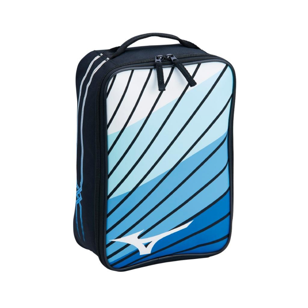 【凱將體育羽球店】MIZUNO 鞋袋 拉鏈 全開平放 好裝好提 好收納 羽球鞋 鞋袋 33TM503-細節圖2