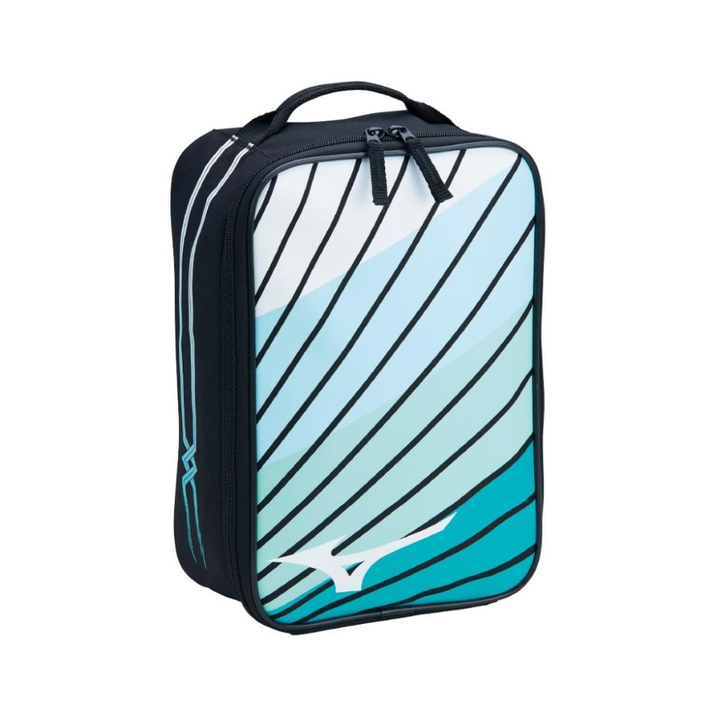 【凱將體育羽球店】MIZUNO 鞋袋 拉鏈 全開平放 好裝好提 好收納 羽球鞋 鞋袋 33TM503-細節圖3