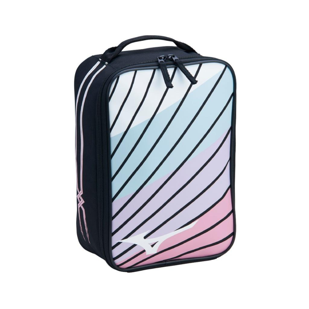 【凱將體育羽球店】MIZUNO 鞋袋 拉鏈 全開平放 好裝好提 好收納 羽球鞋 鞋袋 33TM503-細節圖4