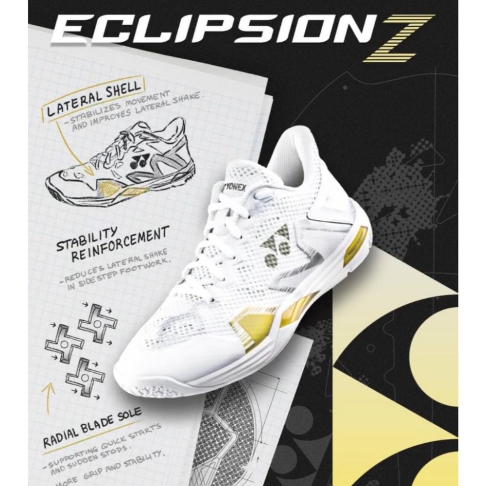 【凱將體育羽球店】YONEX ECLIPSION Z 羽球鞋 高階 POWER CUSHION-細節圖2