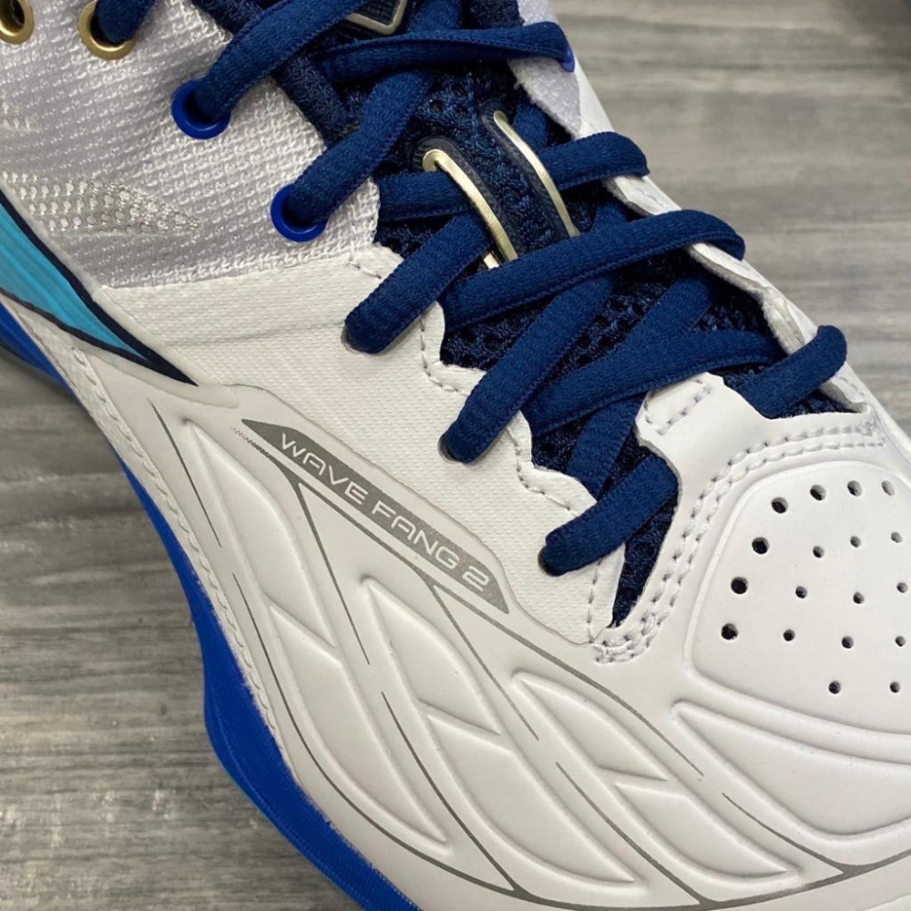 【凱將體育羽球店】MIZUNO Wave Fang 2 羽球鞋 71GA231302 美津濃 白 河藍 盛典藍-細節圖4