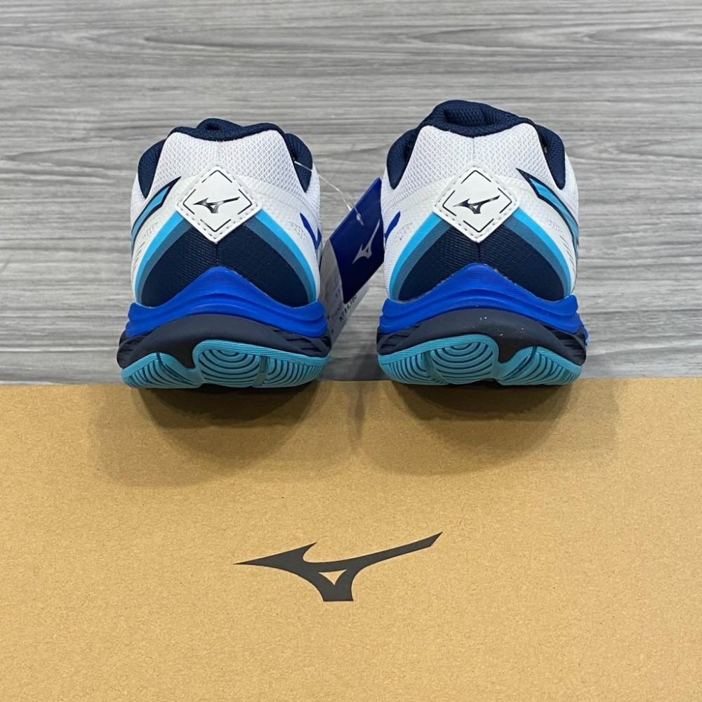 【凱將體育羽球店】MIZUNO Wave Fang 2 羽球鞋 71GA231302 美津濃 白 河藍 盛典藍-細節圖5