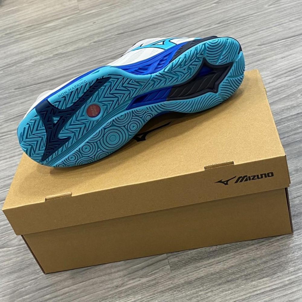 【凱將體育羽球店】MIZUNO Wave Fang 2 羽球鞋 71GA231302 美津濃 白 河藍 盛典藍-細節圖6