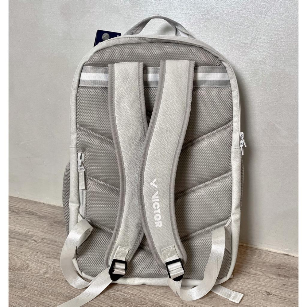 【凱將體育羽球店】VICTOR BR5028 H 後背包 羽球背包 球袋 多夾層 月岩灰 背包 羽球-細節圖4