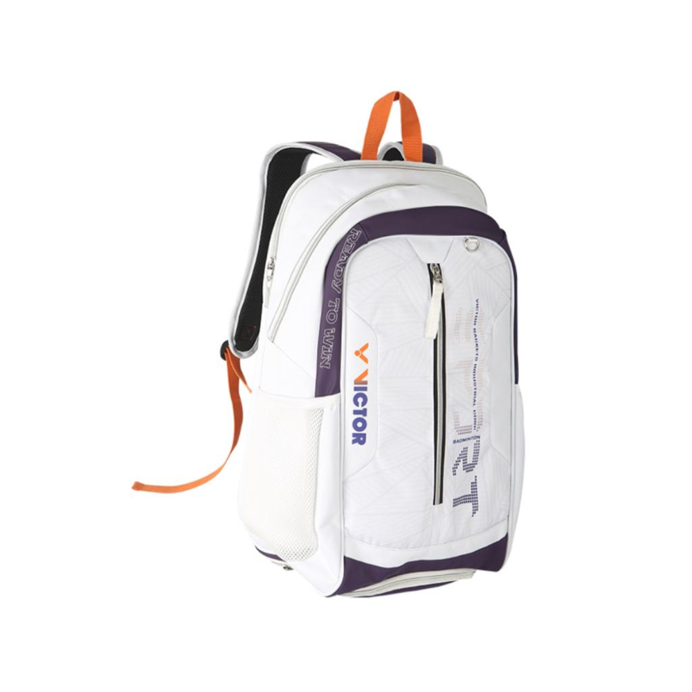 【凱將體育羽球店】VICTOR 後背包 BR5023 斜挎包 BG5923 羽球包 羽球後背包 勝利 雙色 亮白 紫-細節圖2