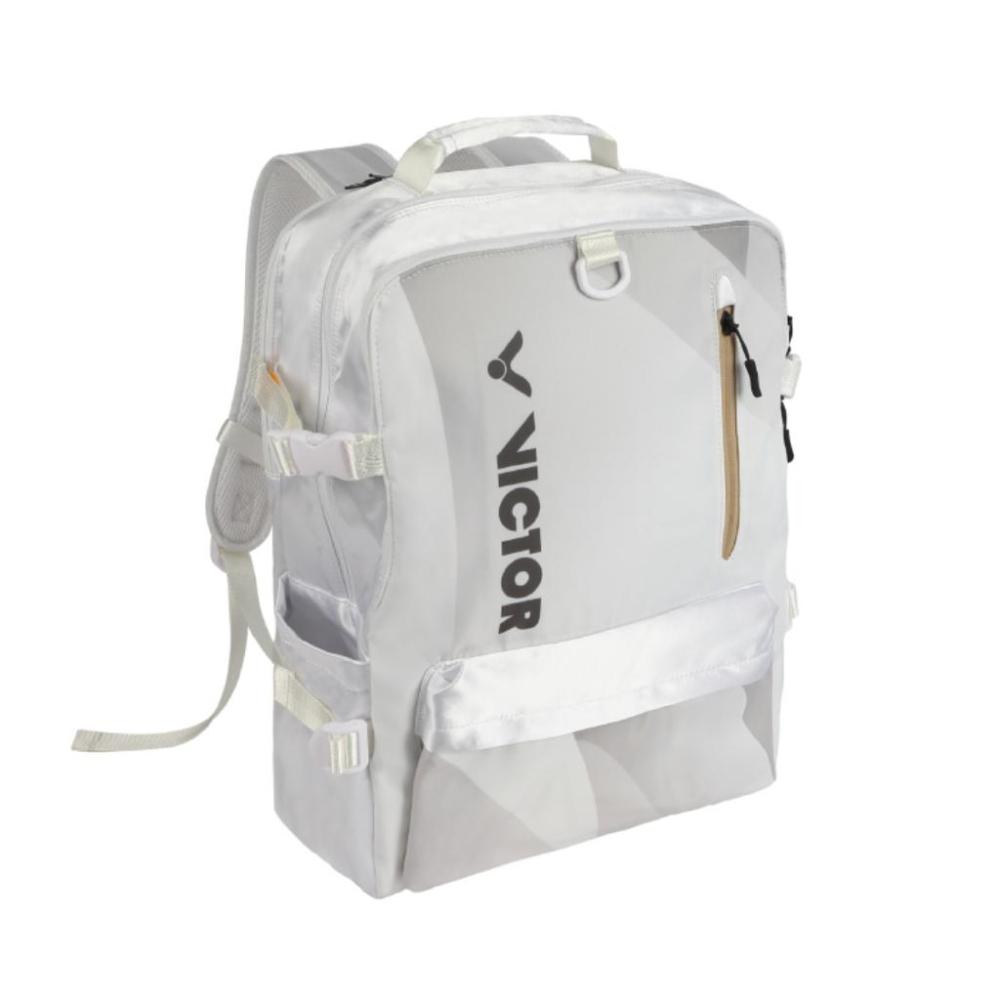 【凱將體育羽球店】VICTOR BR2005 後背包 羽球背包 球袋 多夾層 背包 羽球 水藍 白 勝利-細節圖2
