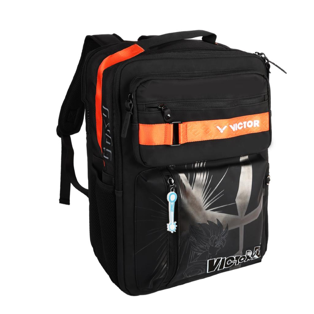 【凱將體育】勝利 X 七龍珠Z 聯名 後背包 羽球包 VICTOR 七龍珠 賽亞魂 墨綠 黑 BR5039DBZ 背包-細節圖5
