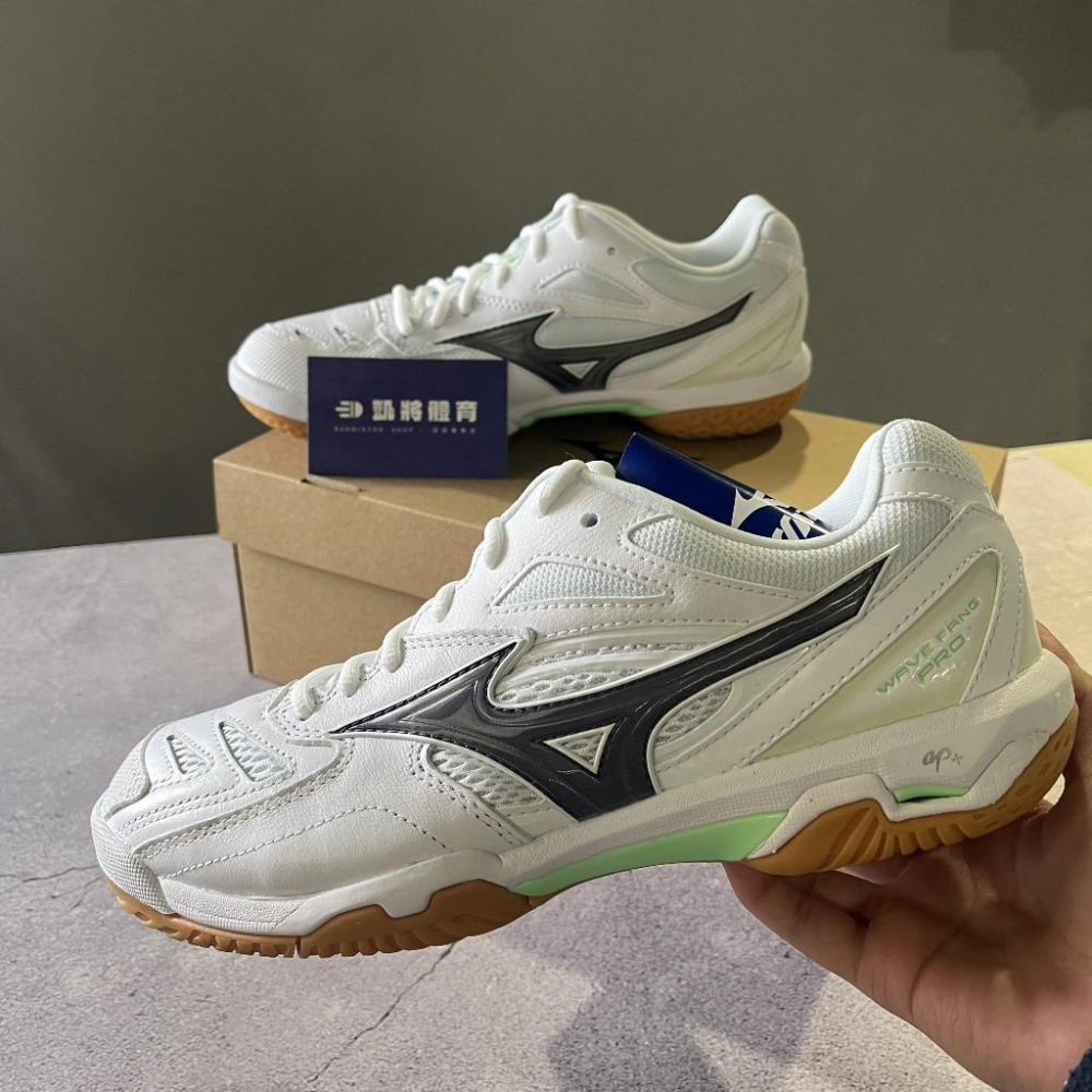 【凱將體育羽球店】MIZUNO WAVE FANG PRO 羽球鞋 71GA210071 美津濃 標準楦頭 薄荷綠 2E-細節圖2