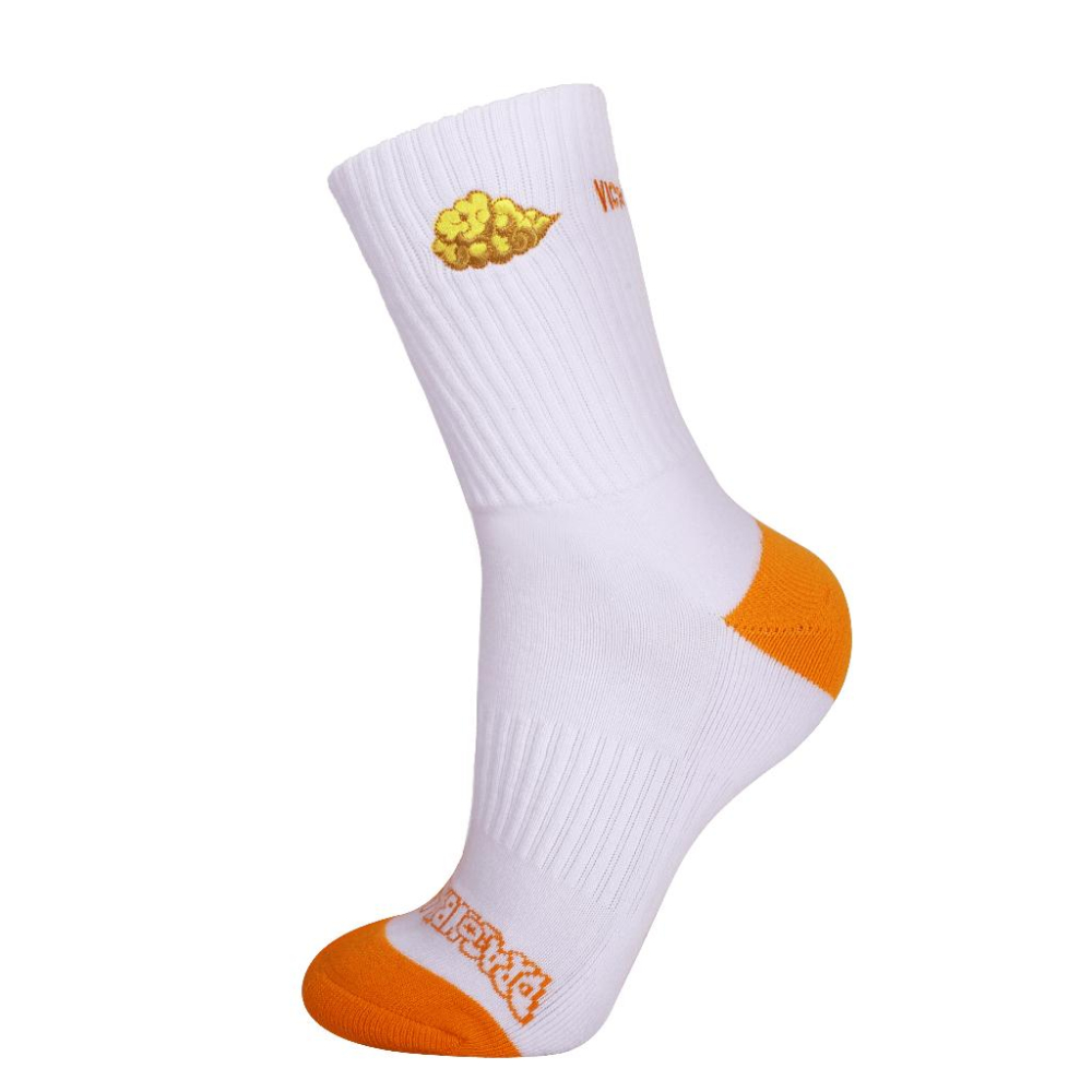 【凱將體育】勝利 X 七龍珠Z 聯名 襪子 運動襪 羽球襪 刺繡 VICTOR 七龍珠 賽亞魂 25-28cm-細節圖2