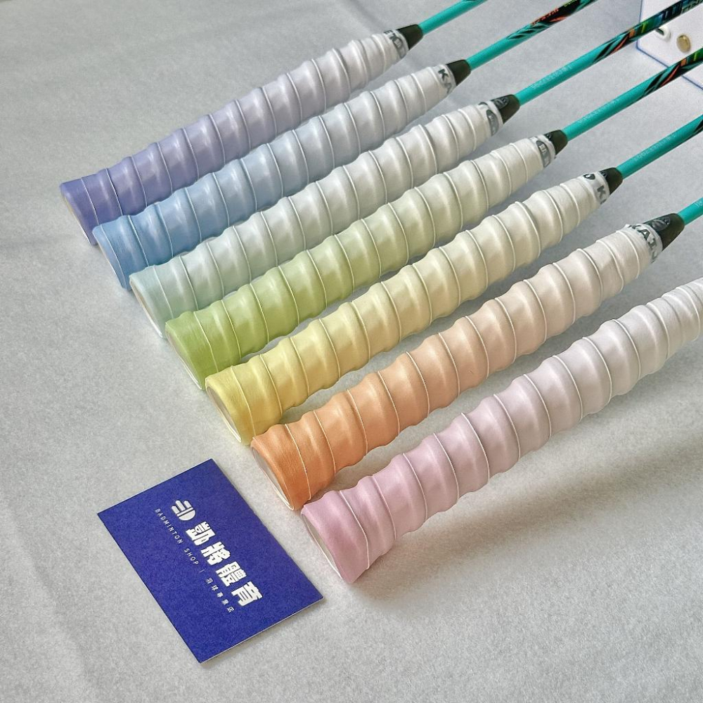 凱將體育/  龍骨握把布 羽球 清新漸層 多色 KJ128 黏性 吸汗 耐磨 防滑 手柄綁帶 手膠-細節圖2