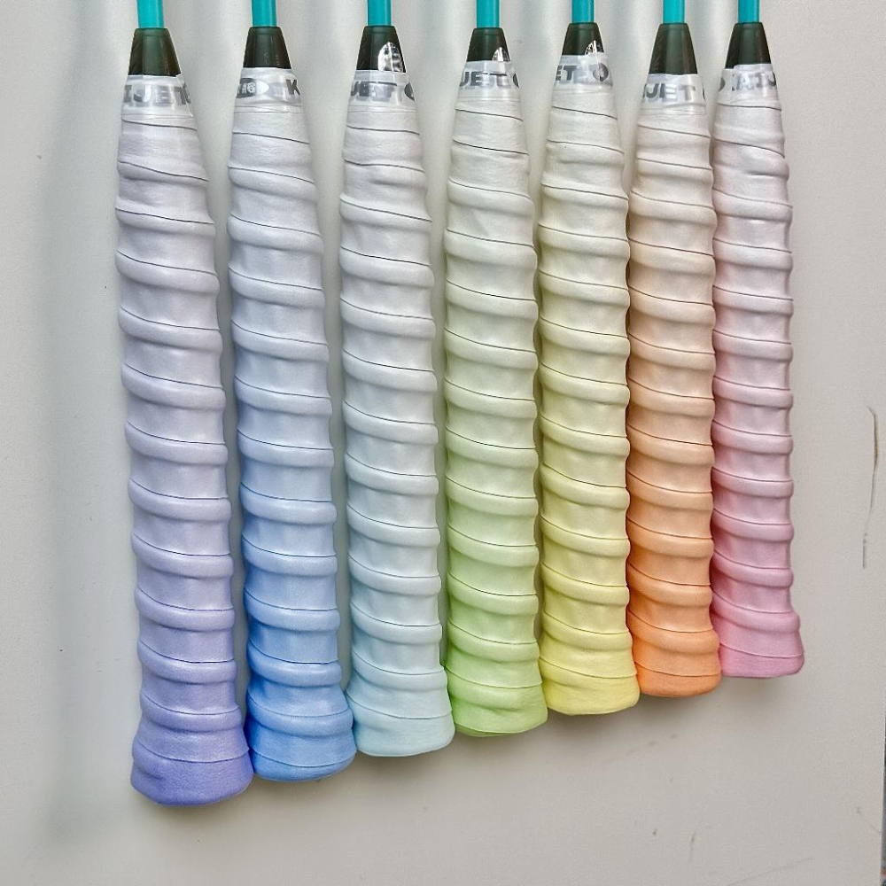 凱將體育/  龍骨握把布 羽球 清新漸層 多色 KJ128 黏性 吸汗 耐磨 防滑 手柄綁帶 手膠-細節圖3