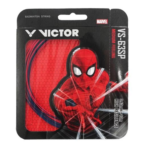 【凱將體育】勝利 X 蜘蛛人 現貨 聯名拍線 VS-63SP 蜘蛛人 羽球 羽球線 拍線 VICTOR 0.63mm-細節圖2