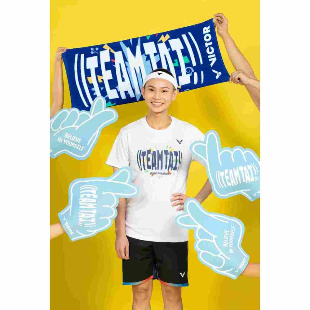 【凱將體育羽球店】VICTOR 勝利 TEAM TAI 挺戴應援毛巾 C-4193TTA-細節圖2