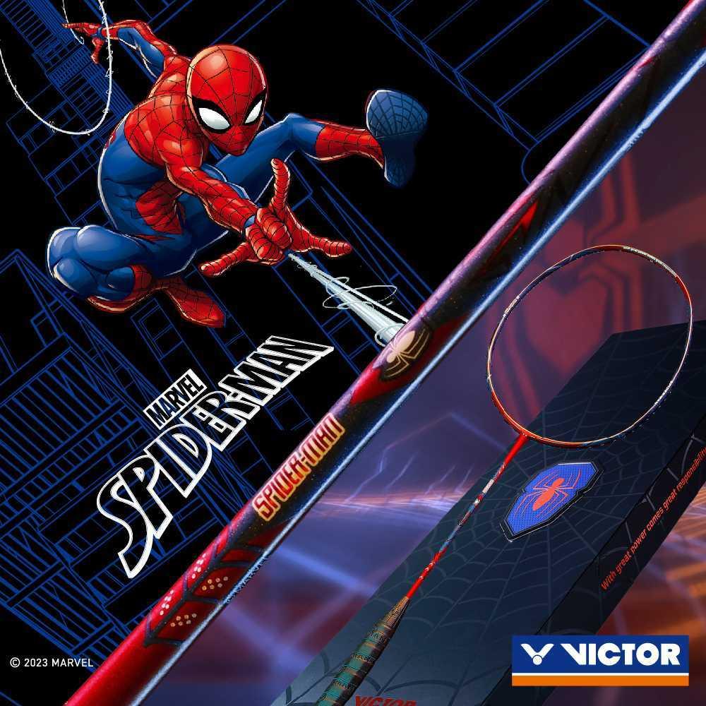 【凱將體育】免運中🕷️VICTOR X MARVEL 蜘蛛人系列限量羽球拍禮盒 🕷️-細節圖2