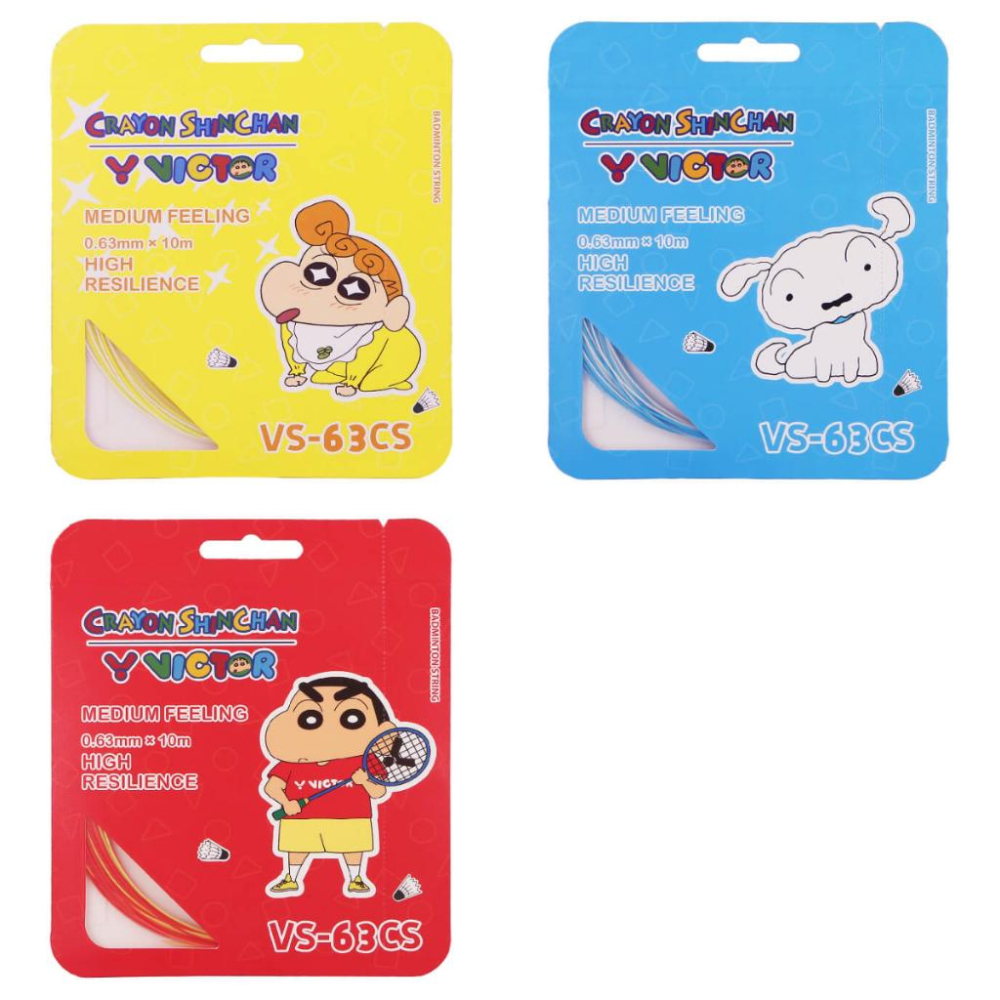 【凱將體育】勝利 X 蠟筆小新 現貨 聯名拍線 VS-63CS 小新 羽球 羽球線 拍線 VICTOR 小白 小葵-細節圖2