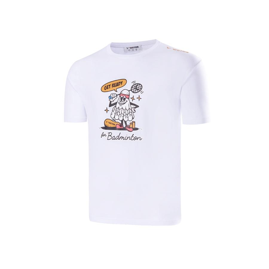 【凱將體育羽球店】VICTOR 羽球人插畫 T-Shirt T-2305 A/C 羽球衣 勝利 休閒 球衣-細節圖3