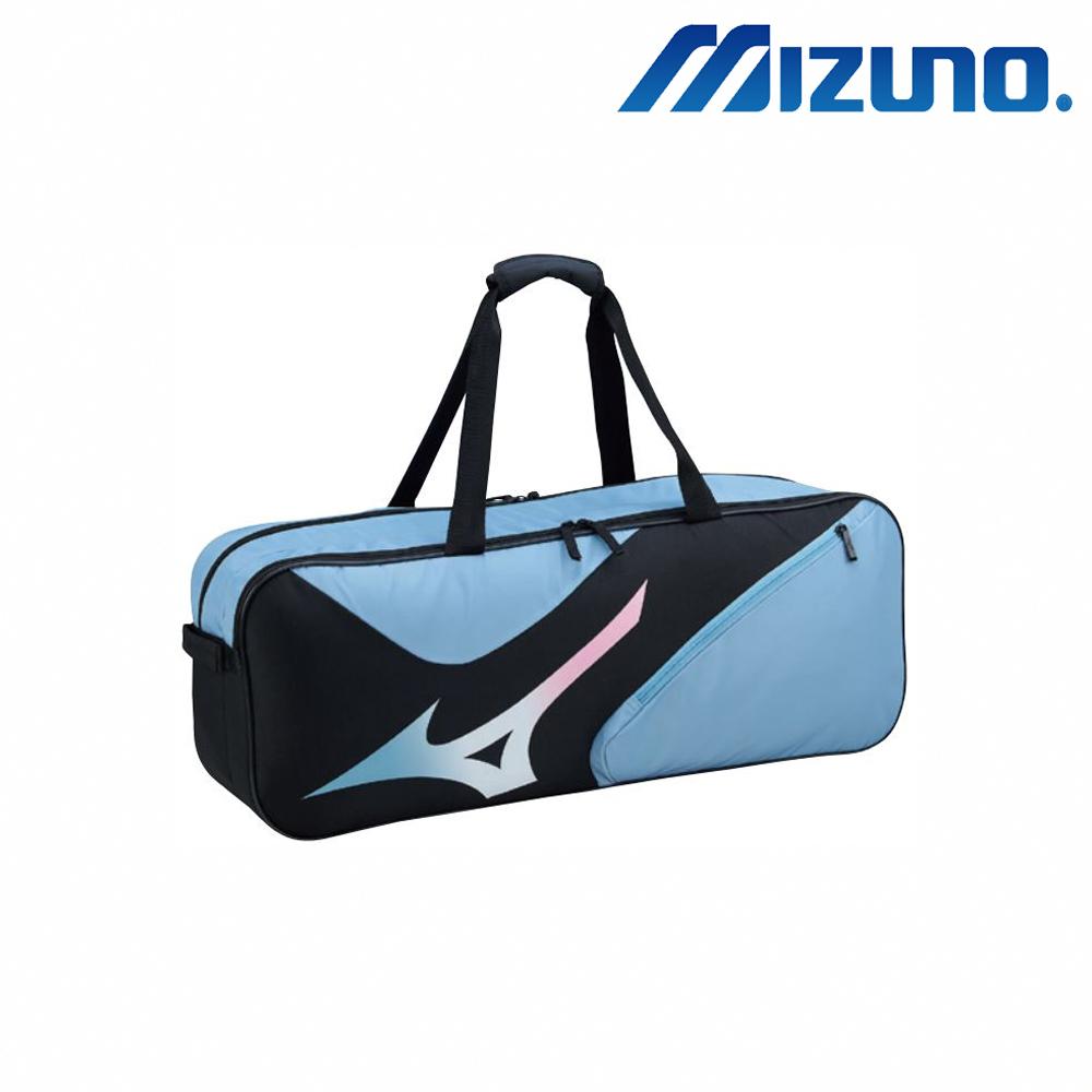 【凱將體育羽球店】MIZUNO 美津濃 矩形拍袋 湖水藍/黑色 6支裝 73TD310105 73TD310109-細節圖2