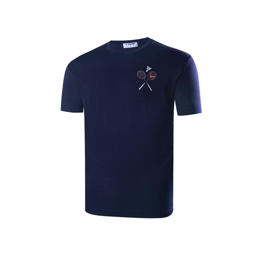 【凱將體育羽球店】VICTOR 羽球刺繡 T-Shirt (中性款) T-2306 A/B/C 羽球衣 勝利 休閒 球衣-細節圖3