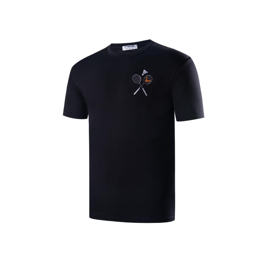 【凱將體育羽球店】VICTOR 羽球刺繡 T-Shirt (中性款) T-2306 A/B/C 羽球衣 勝利 休閒 球衣-細節圖4